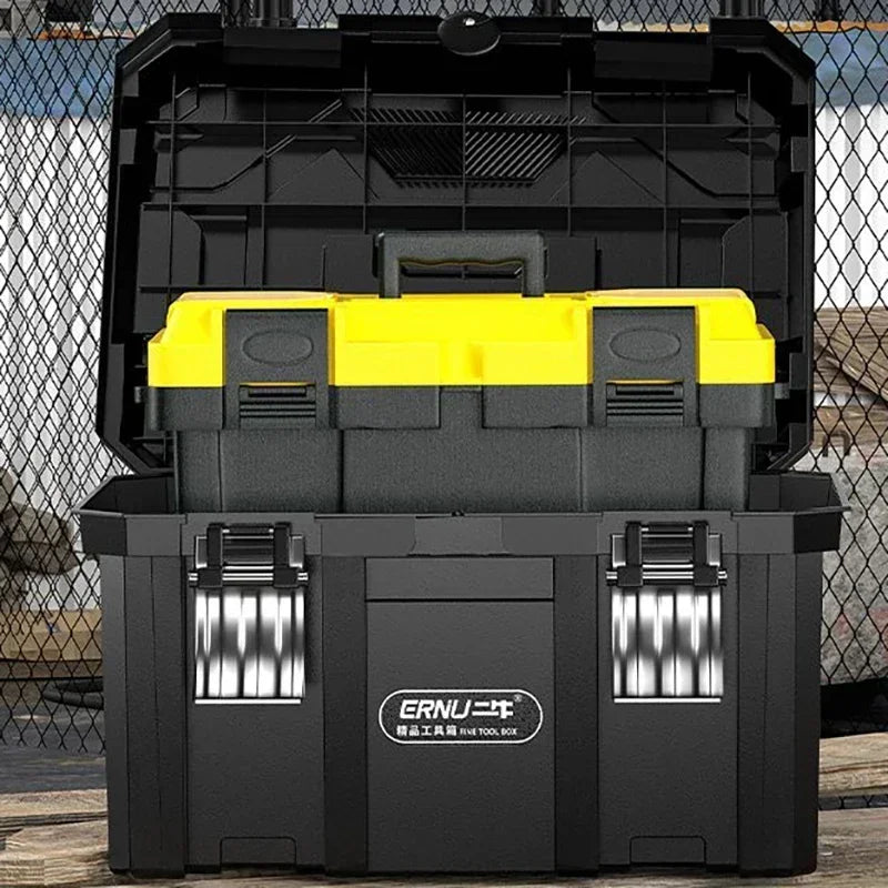 Multifunctional Large Tool Box Waterproof Shockproof Sealed Household Storage Electrician Plastic Woodworking Tool Box