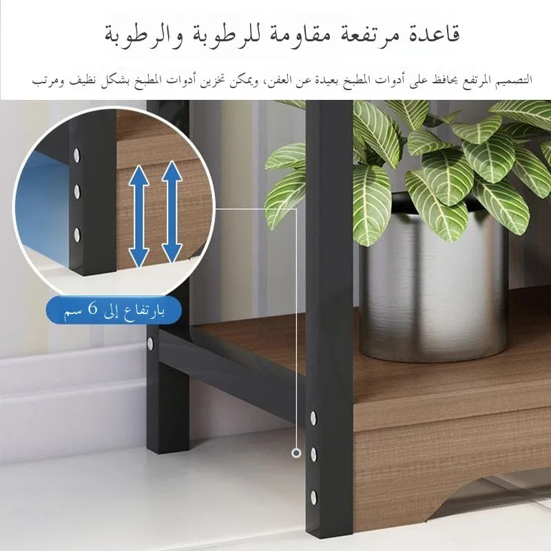 Kitchen Multi-Functional Storage Ra Stand Multiple Layers Home Use Organization elf Pot Seasoning Holder Plastic Material