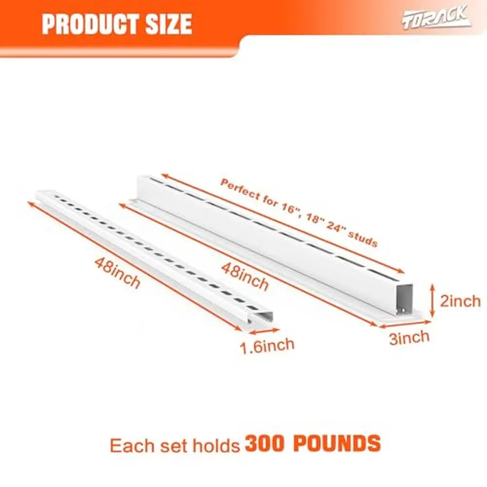 Overhead Tote Storage Rack Heavy Duty Steel Garage Storage System Smart Organization Solution(MAX 300lbs)Ideal Garage Attic